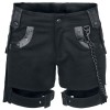 Women Short Clouds Denim Black Chain EMP Shorts 